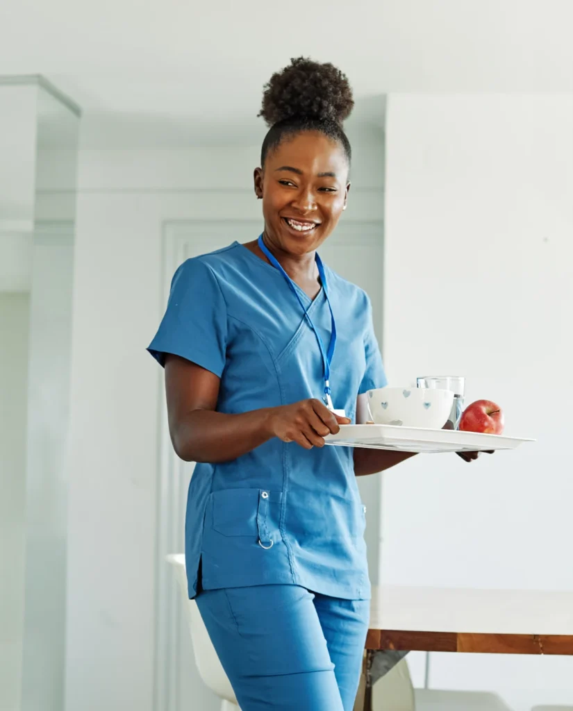 Nurse helping seniors at home – residential home care services in Columbia, MD